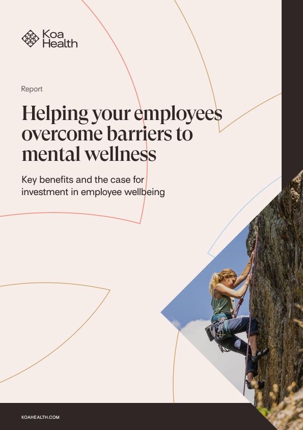 Cover of Report: Helping employees overcome barriers to mental wellness